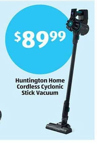 Aldi Huntington home cordless cyclonic stick vacuum offer