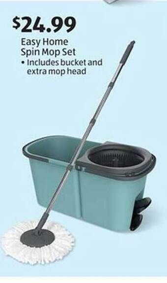 Aldi Easy home spin mop set offer