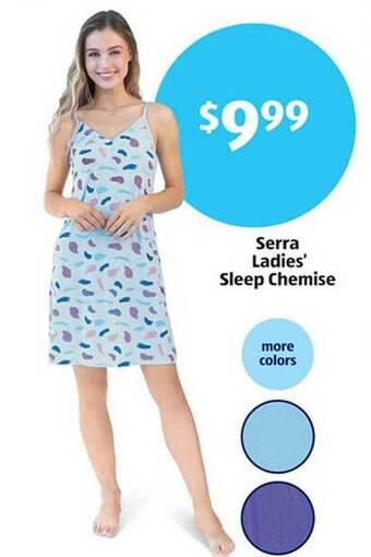 Aldi Serra ladies' sleep chemise offer