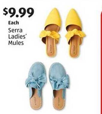 Aldi Serra ladies' mules offer
