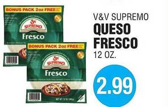 Carnicerias Jimenez V&v supremo queso fresco offer