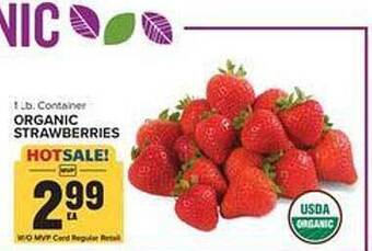 Food Lion Organic strawberries offer