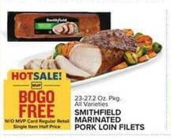 Food Lion Smithfield marinated pork loin filets offer