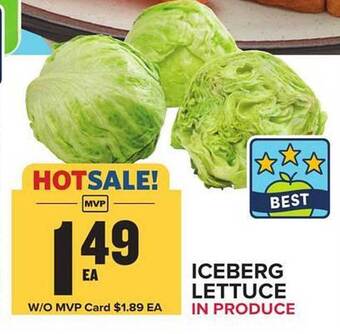 Food Lion Iceberg lettuce offer