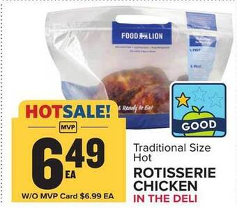 Food Lion Rotisserie chicken offer