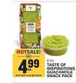 Food Lion Taste of inspirations guacamole snack pack offer
