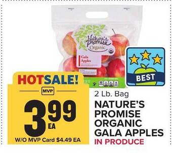 Food Lion Nature's promise organic gala apples offer