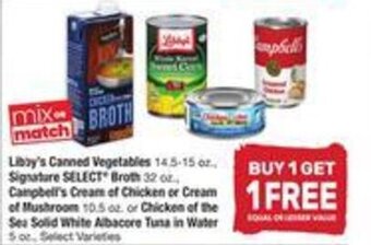 Albertsons Libby's Canned Vegetables 14.5-15 oz offer