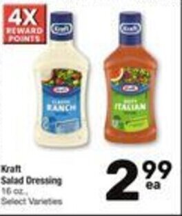 Albertsons Kraft Salad Dressing 16 oz offer