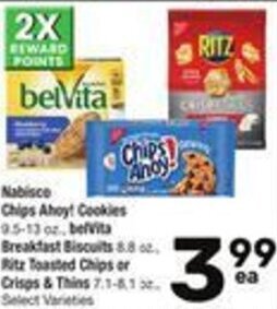 Albertsons Nabisco Chips Ahoy! Cookies 9.5-13 oz offer