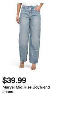 TJ Maxx Maryel mid rise boyfriend jeans offer