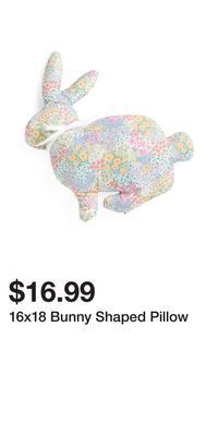 TJ Maxx 16x18 bunny shaped pillow offer