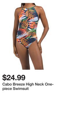 TJ Maxx Cabo breeze high neck one-piece swimsuit offer