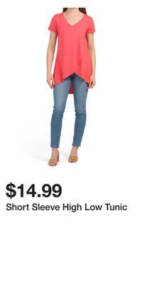 TJ Maxx Short sleeve high low tunic offer
