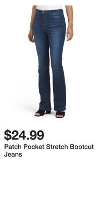 TJ Maxx Patch pocket stretch bootcut jeans offer