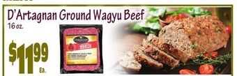 Wild By Nature D'artagnan ground wagyu beef offer