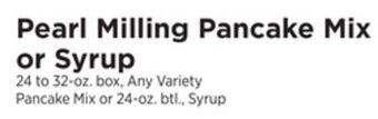 ShopRite Pancake mix or syrup offer