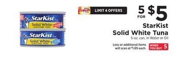 ShopRite Solid white tuna offer
