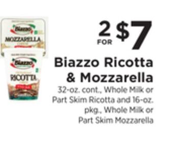 ShopRite Ricotta & mozzarella offer