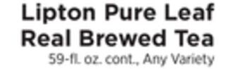 ShopRite Pure leaf real brewed tea offer
