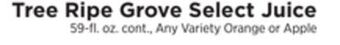 ShopRite Grove select juice offer