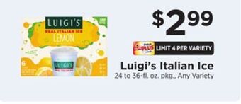 ShopRite Italian ice offer