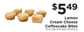 ShopRite Lemon cream cheese coffeecake bites offer