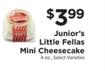 ShopRite Little fellas mini cheesecake offer