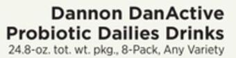 ShopRite Danactive probiotic dailies drinks offer
