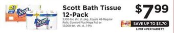 ShopRite Bath tissue 12-pack offer