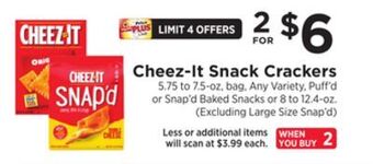 ShopRite Snack crackers offer