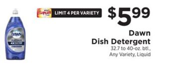 ShopRite Dish detergent offer