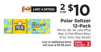 ShopRite Seltzer 12-pack offer
