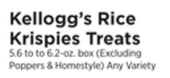 ShopRite Rice krispies treats offer