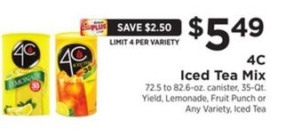 ShopRite Iced tea mix offer