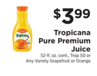 ShopRite Pure premium juice offer