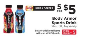 ShopRite Sports drink offer
