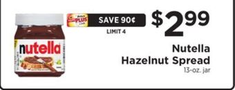 ShopRite Hazelnut spread offer