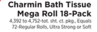 ShopRite Bath tissue mega roll 18-pack offer