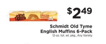 ShopRite English muffins 6-pack offer