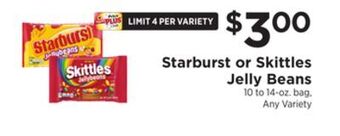 ShopRite Starburst or skittles jelly beans offer