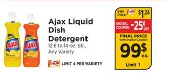 ShopRite Liquid dish detergent offer