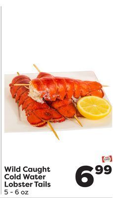 Weis Markets Wild caught cold water lobster tails offer