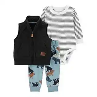 Kohl's Baby carter's 3-piece little quilted vest set offer