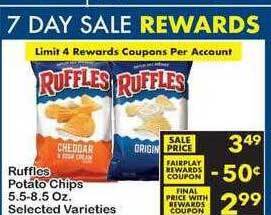 Fairplay Ruffles potato chips offer