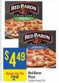 Homeland Market Red baron pizza offer