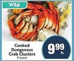 Lucky Supermarkets Cooked dungeness crab clusters offer