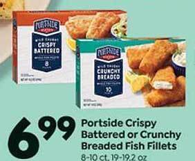 Save a Lot Portside crispy battered or crunchy breaded fish fillets offer