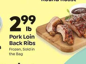 Save a Lot Pork loin back ribs offer