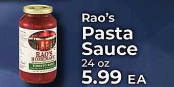 Sunset Foods Rao's pasta sauce offer